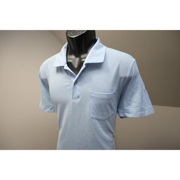 Mack Weldon Golf Polo Short Sleeve Cotton Blend Blue Athletic Mens Size XL - Picture 1 of 10